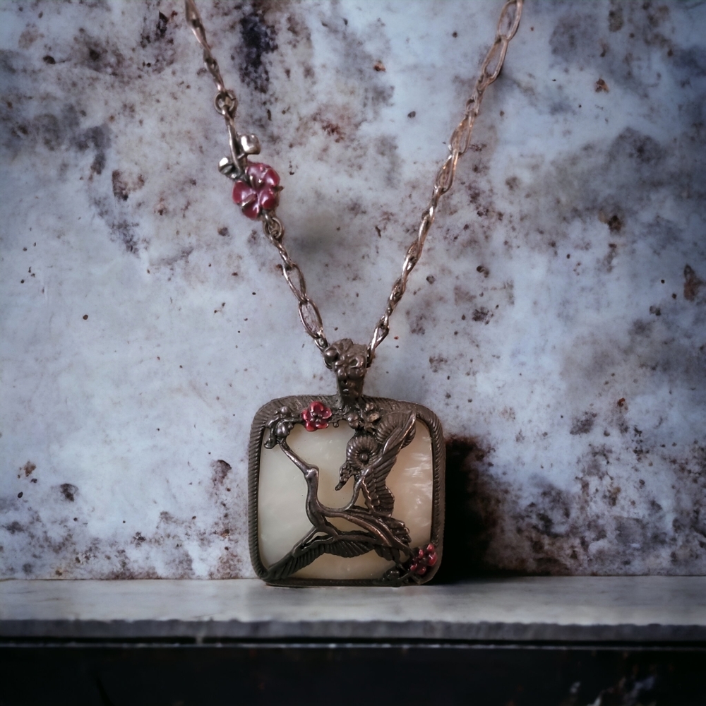 LUCKY BRAND Vintage Crane Necklace